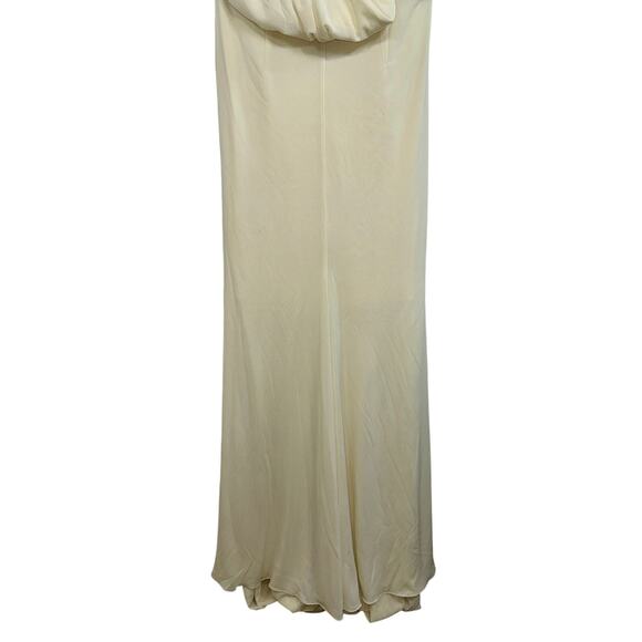 NEW Mandalay Cream Embellished Maxi Long Evening Gown Formal Dress Women Size 10 - Picture 6 of 16